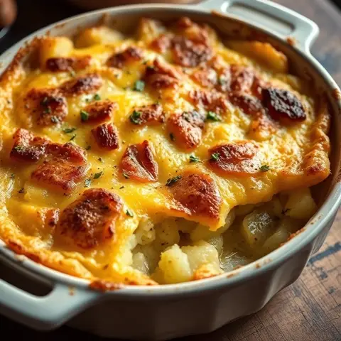 Batata assada recheada com frescal chimichurri