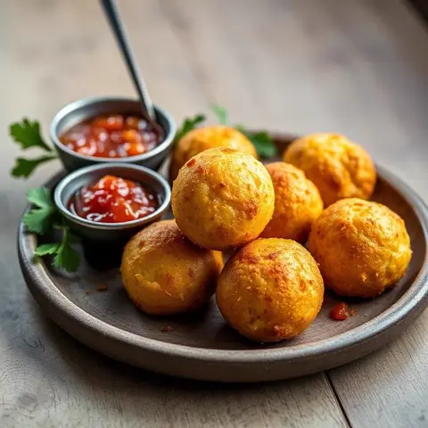 Pão de queijo de requeijão de corte