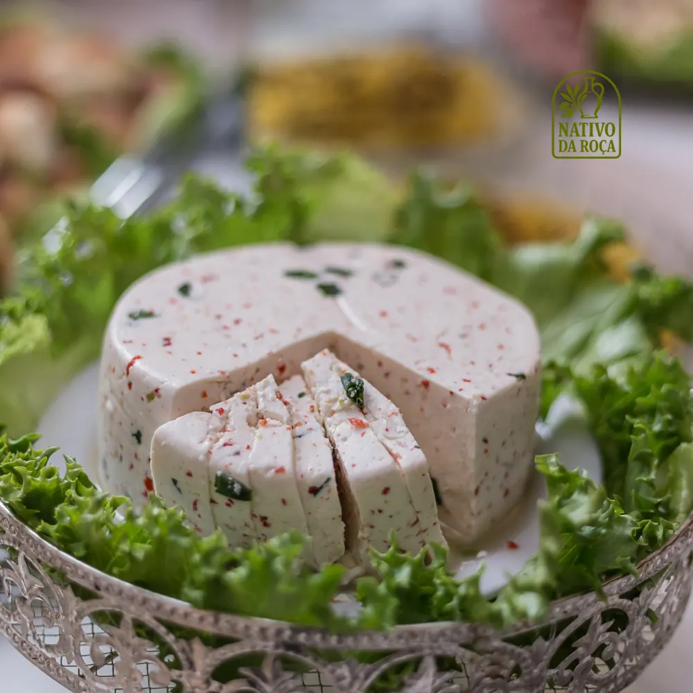 Queijo Frescal feito com Iogurte Natural e Chimichurri