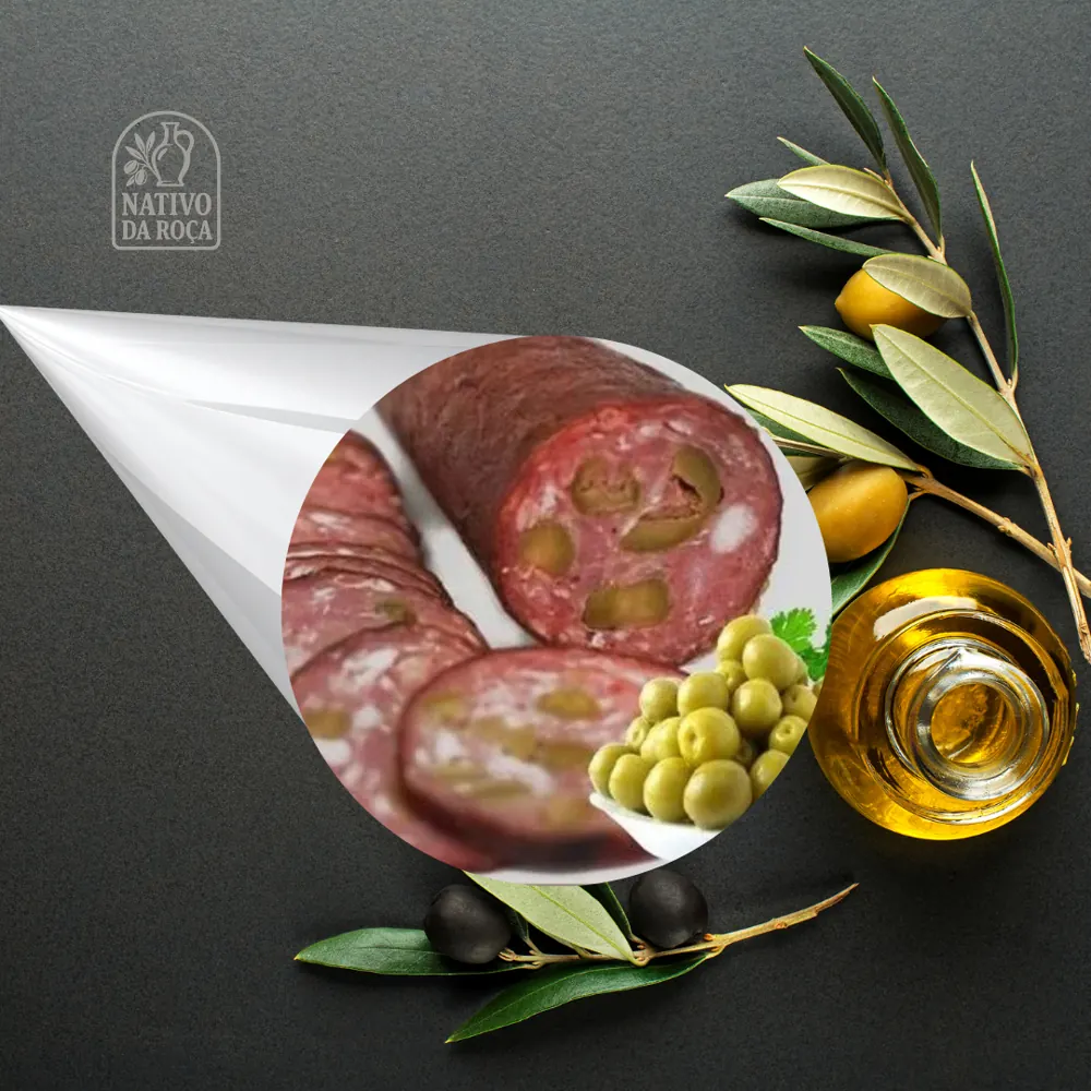 Salame com Azeitona Defumado