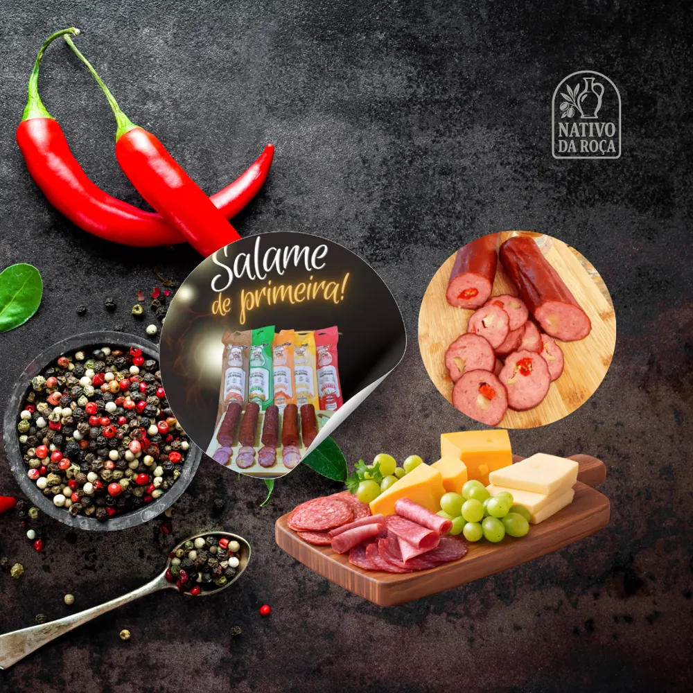 Salame com Pimenta Malagueta Defumado