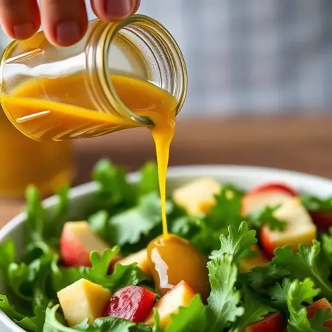 Molho de salada com mel e limão